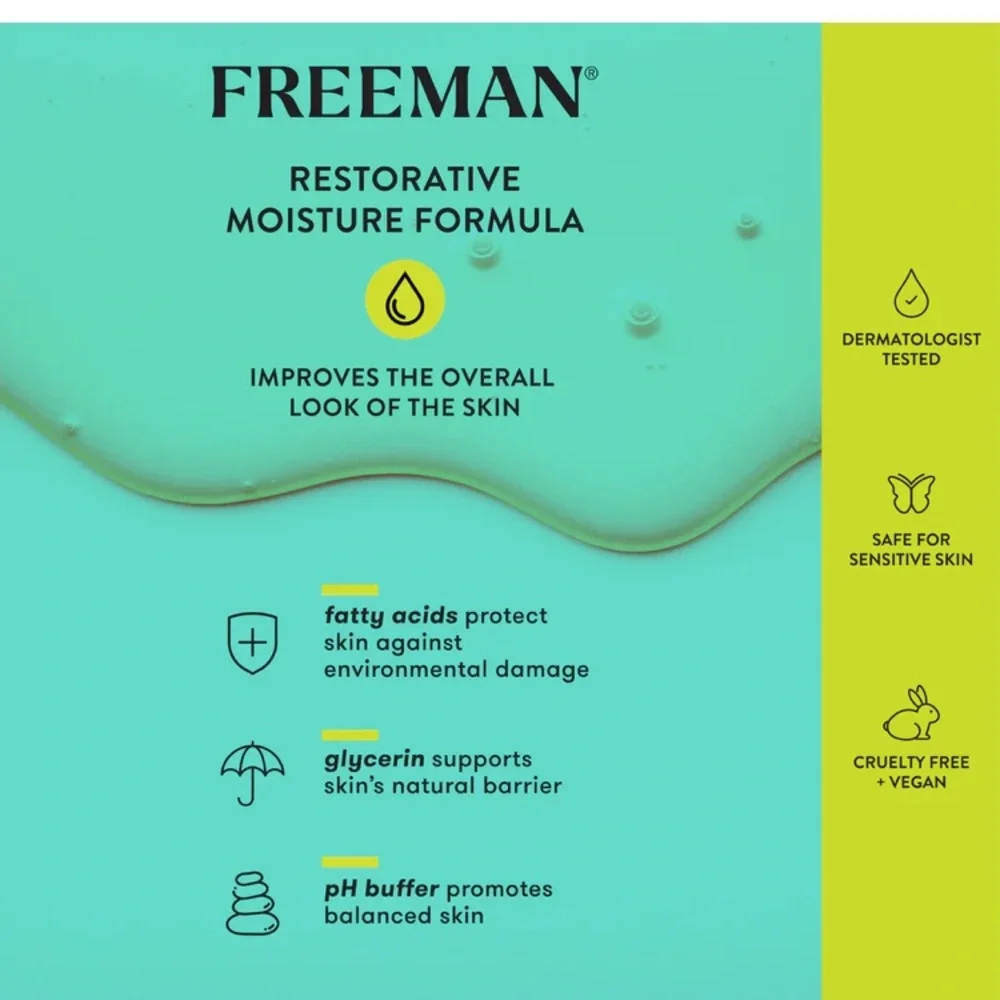 Freeman Restorative Facial Cleanser & Mask AHAs & Botanical Extracts Purifying